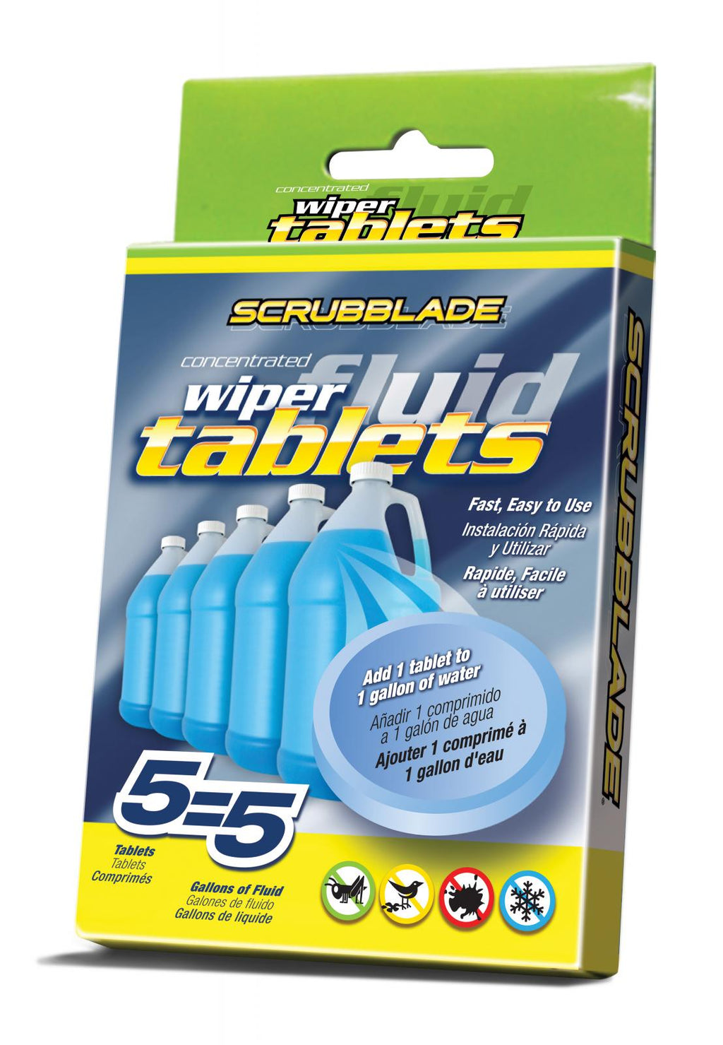 Windshield Wiper Fluid Tablets 5 Pack SCRUBBLADE – Overland Kings