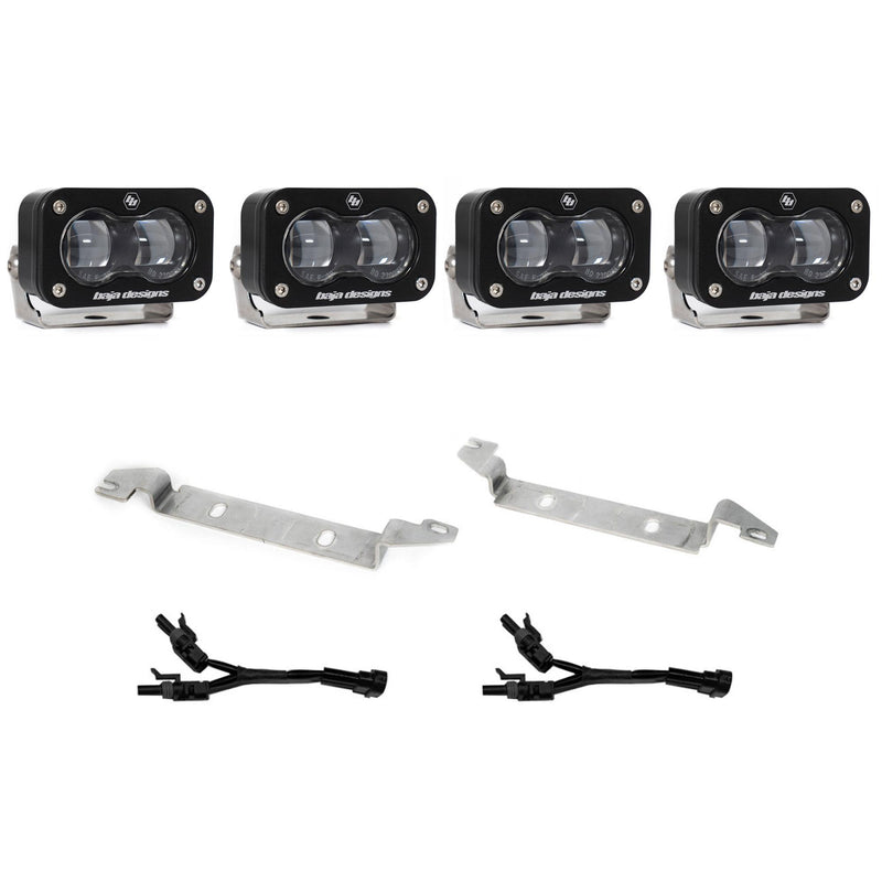S2 SAE OEM Fog Light Replacement Kit 2025-On Toyota 4Runner Non-TRD Pro Clear Baja Designs