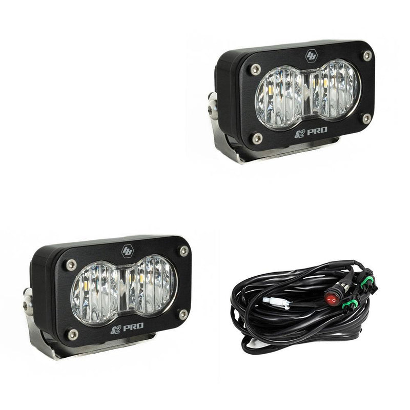 LED Light Pods Wide Cornering Pattern Pair S2 Pro Series Baja Designs