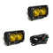 LED Light Pods Baja Amber Lens Spot Pattern Pair S2 Pro Series Baja Designs