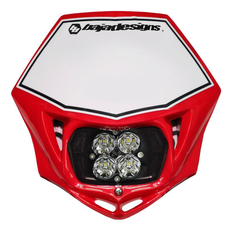 Motorcycle Headlight A/C LED Race Light Red Squadron Pro Baja Designs