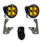 Squadron R SAE Fog Pocket Light Kit Jeep 2007-18 Wrangler JK w/ Premium OE Bumper (SAE Fog; Baja Amber) Baja Designs