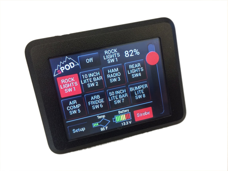 TJ Swicth Panel 8 Circuit Source SE W/Touchscreen 97-06 Wrangler TJ sPOD