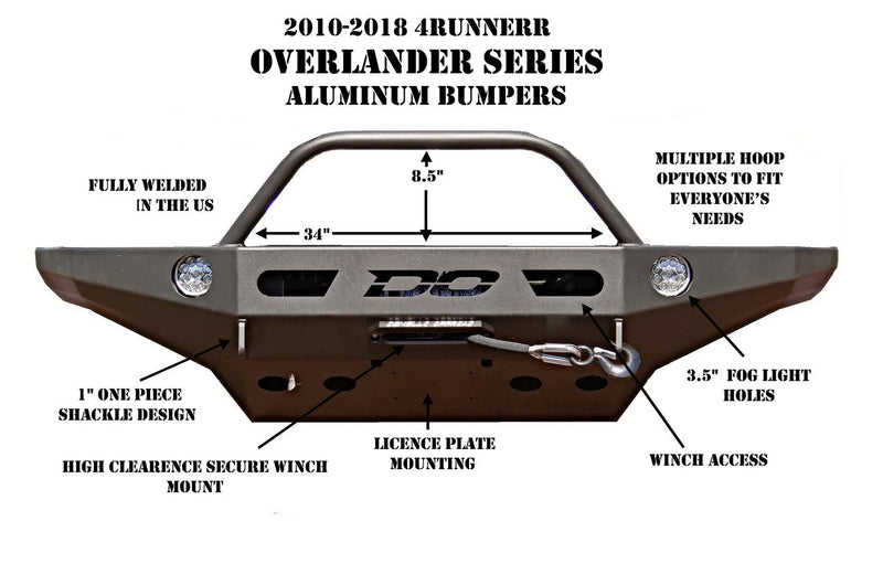 DEMELLO 4runner 2010-2020 Single hoop bumper