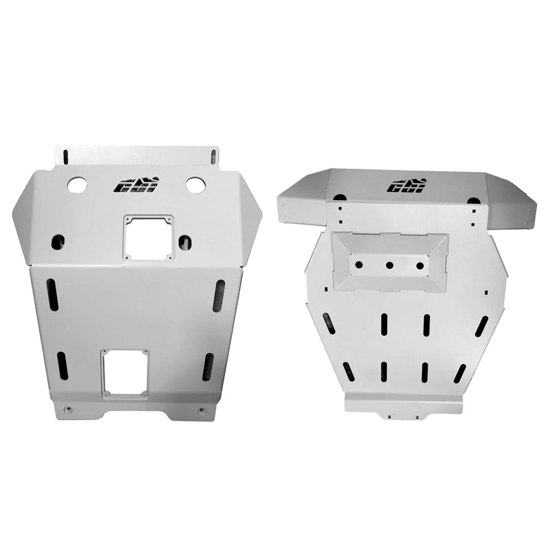 T2/T3 Toyota Tacoma Full Overland Skid Plates 2005+ Aluminum TRD Gray CBI Offroad