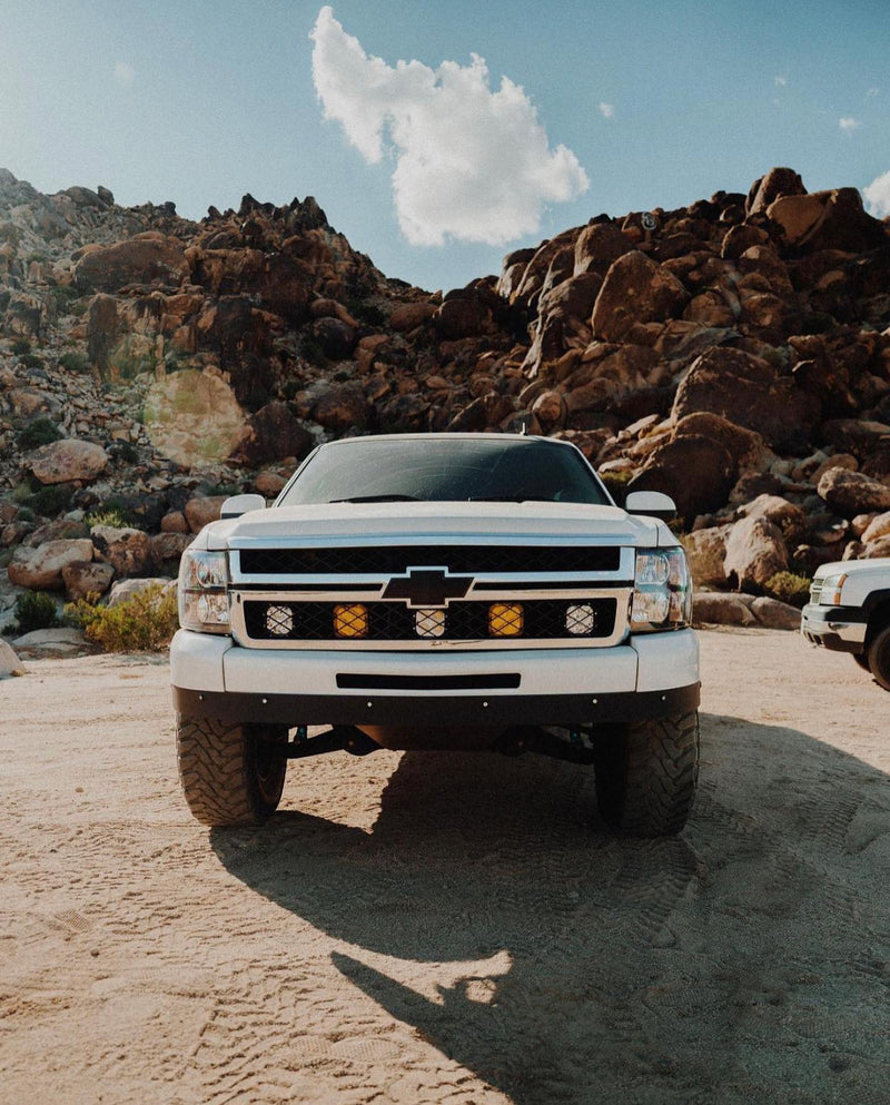 Silverado Grill LED Lights Prerunner Off Road GP40 Baja Designs Rigid KCHilites