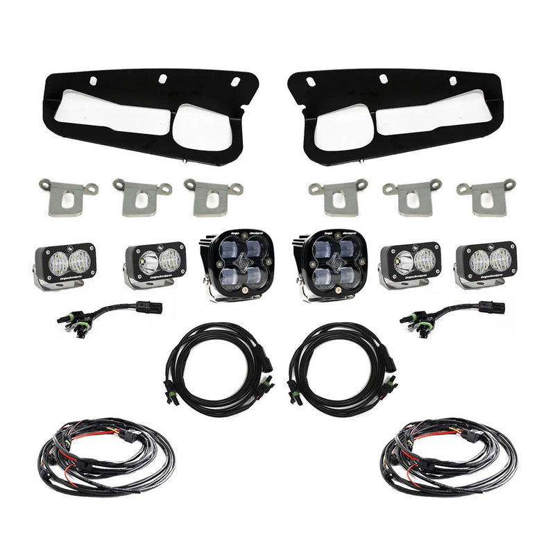 Bronco Clear SAE Fog Pocket Kit 21-Up Ford Bronco Baja Designs