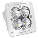 Flush Mount LED Light Pod White Clear Lens Spot Pattern Squadron Pro Baja Designs