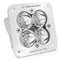 Flush Mount LED Light Pod White Clear Lens Spot Pattern Squadron Pro Baja Designs