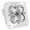 Flush Mount LED Light Pod White Clear Lens Spot Pattern Squadron Sport Baja Designs