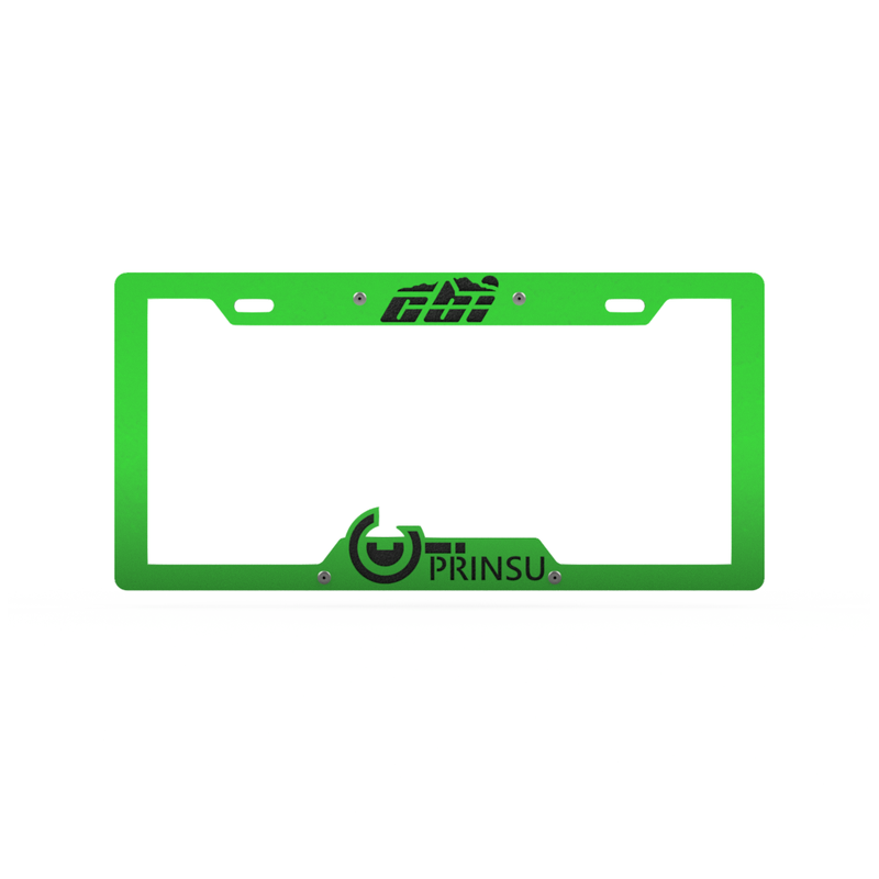 License Plate Cover Green/Black CBI Offroad