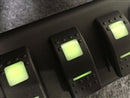JK Switch Panel 6 Switch Dual 07-08 Wrangler JK Green sPOD