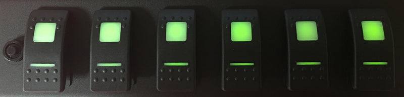 Bantam w/ 8-switch Panel Green Switches for 07-08 Wrangler JK sPOD