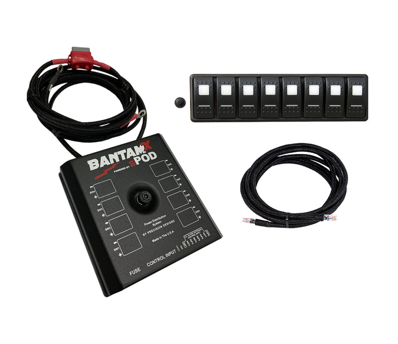BantamX Modular w/ Amber LED with 36 Inch Battery Cables sPOD