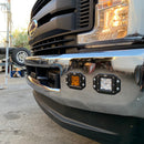 Flush Mount LED Pod F250 F350 Bumper mounted