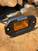 Amber Compact Flush Mount LED Pod reverse front off road utv truck pickup bumper light