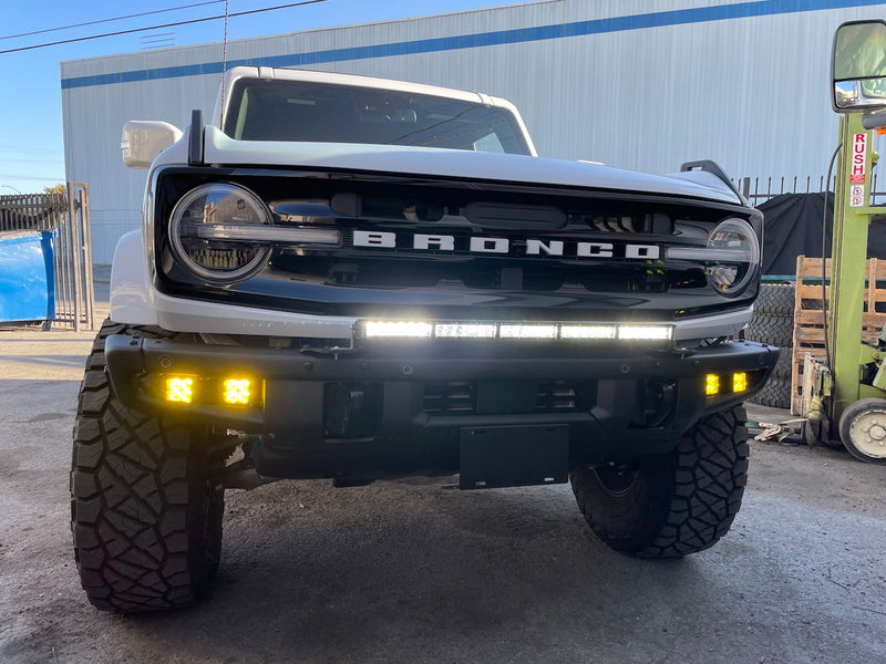 2021 2022 New Ford Bronco 30” Single Row LED lightbar Bumper Mount