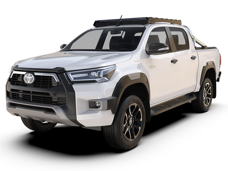 Toyota Hilux (2015-Current) Slimsport Roof Rack Kit Lightbar ready - by Front Runner